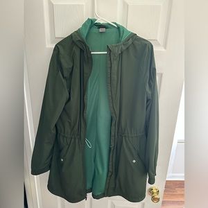 Old navy rain jacket with hood
